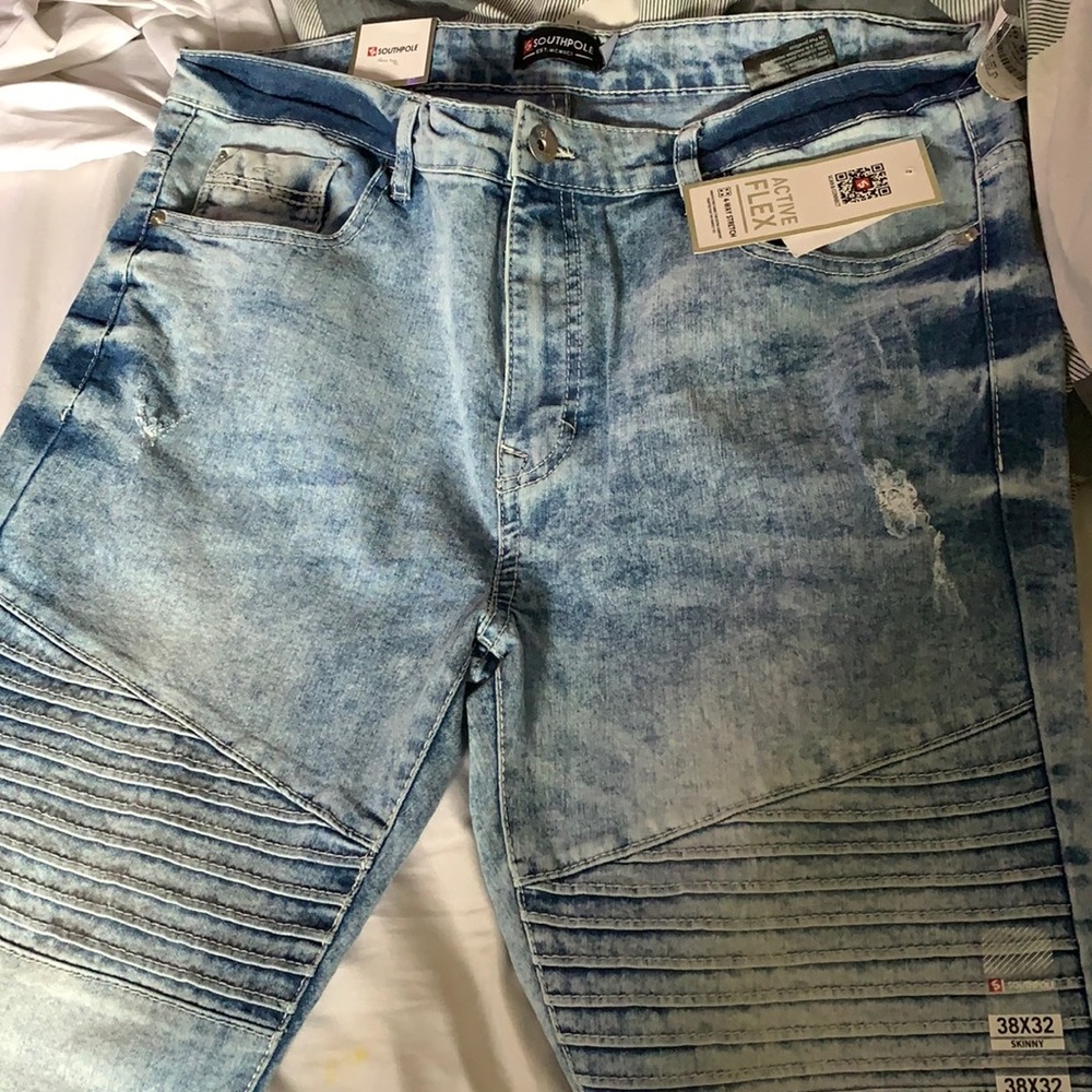 Denim skinny jeans